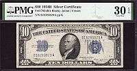 Fr.1703, 1934B $10 Silver Certificate, PMG-30 EPQ